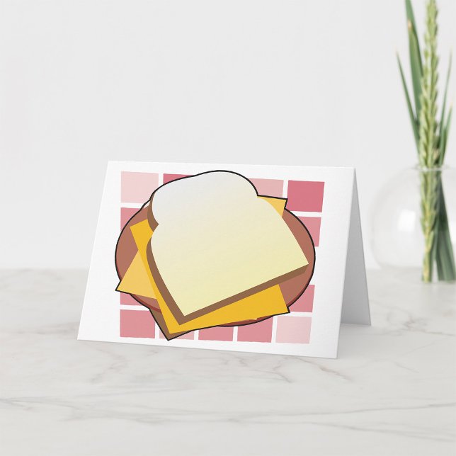 Delicious Cheese Sandwich Fun Food  Card (Creator Uploaded)