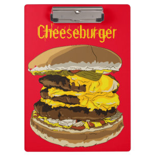 Delicious Cheeseburger Clipboard