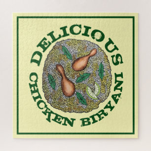 Delicious Chicken Biryani Indian Food Cuisine Jigsaw Puzzle