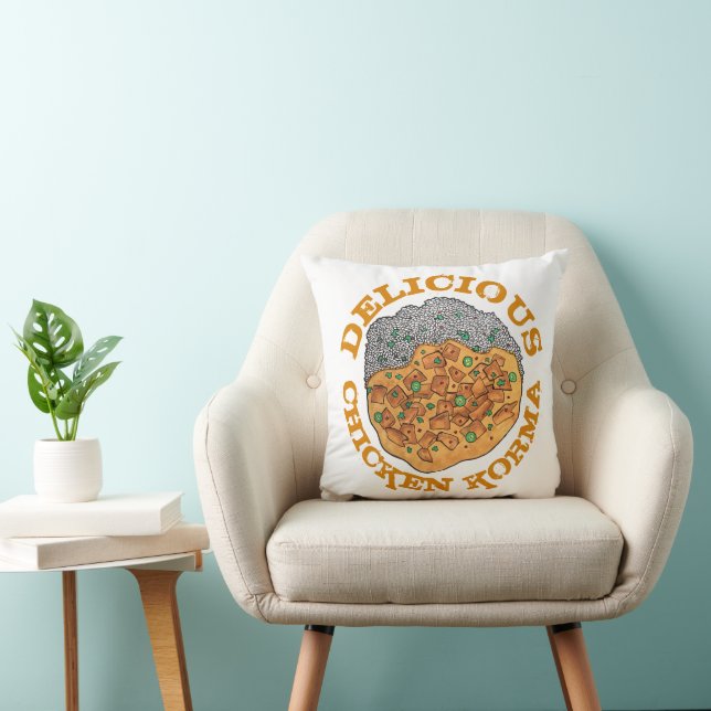 Delicious Chicken Korma Indian Food Cuisine Cushion (Chair)