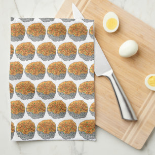 Delicious Chicken Korma Indian Food Cuisine Tea Towel