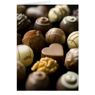 Delicious chocolate pralines