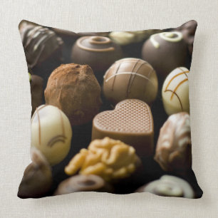 Delicious chocolate pralines cushion