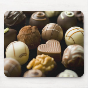 Delicious chocolate pralines mouse pad