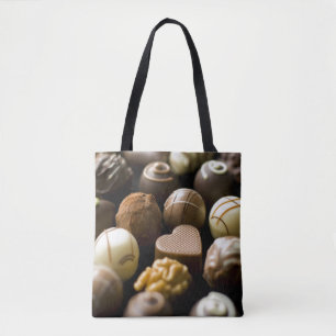 Delicious chocolate pralines tote bag