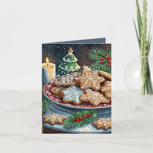 Delicious Christmas Cookies Holiday Card (Front)