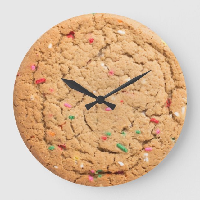 DELICIOUS COOKIE BISCUIT LARGE CLOCK (Front)
