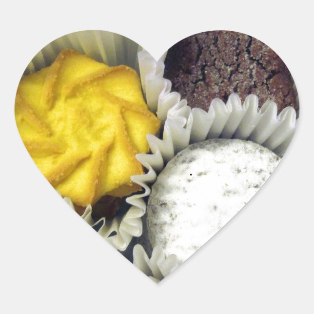 Delicious Cookies Heart Sticker (Front)