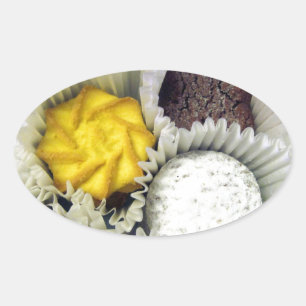 Delicious Cookies Oval Sticker