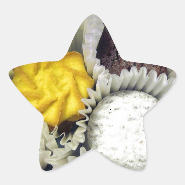 Delicious Cookies Star Sticker (Front)