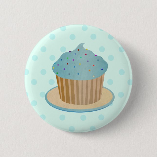 Delicious Cupcake 6 Cm Round Badge (Front)