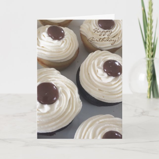 Delicious Cupcakes Birthday Card (Front)