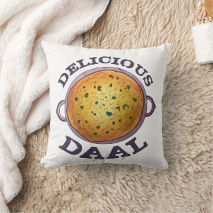 Delicious Daal Vegetarian Indian Red Lentil Dal Cushion