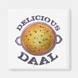 Delicious Daal Vegetarian Indian Red Lentil Dal Magnet
