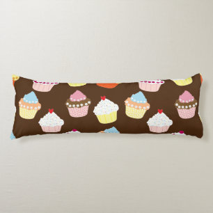 Delicious Decorated Birthday Cupcakes Body Pillow