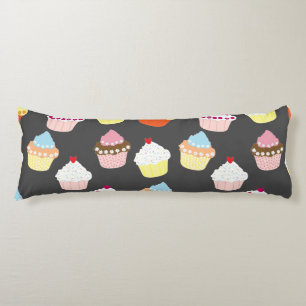 Delicious Decorated Birthday Cupcakes Body Pillow