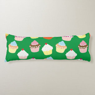Delicious Decorated Birthday Cupcakes Body Pillow