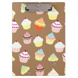 Delicious Decorated Birthday Cupcakes Clipboard