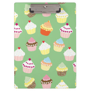 Delicious Decorated Birthday Cupcakes Clipboard