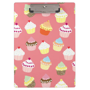 Delicious Decorated Birthday Cupcakes Clipboard