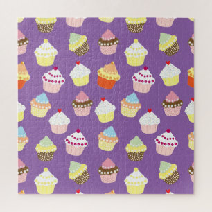 Delicious Decorated Birthday Cupcakes Jigsaw Puzzle