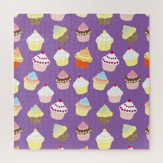Delicious Decorated Birthday Cupcakes Jigsaw Puzzle (Vertical)
