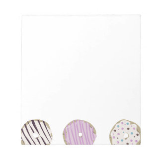 Delicious doughnuts notepad