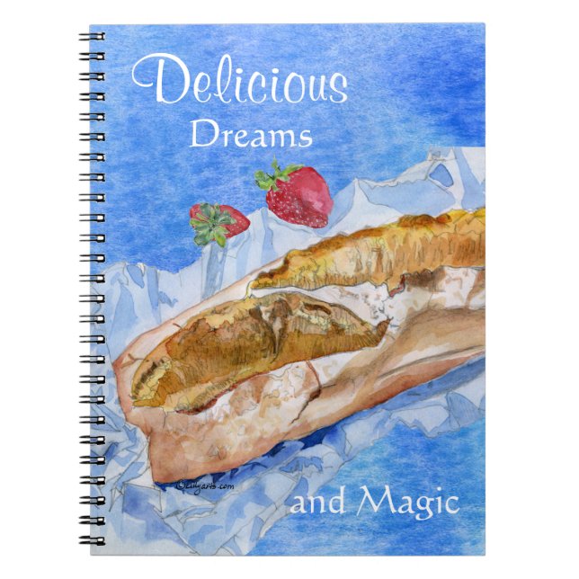 Delicious Dreams and Magic Photo  Notebook (Front)