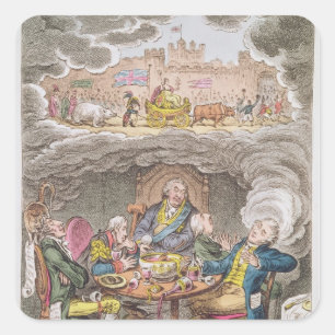Delicious Dreams! Castles in the Air! Square Sticker