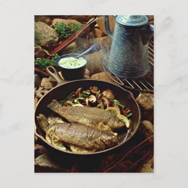 Delicious Fish fry Postcard (Front)