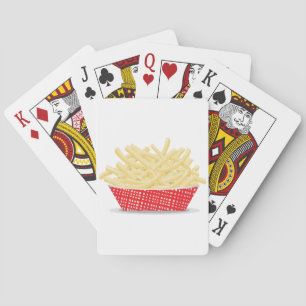Delicious French Fries Retro Fast Food  Playing Cards