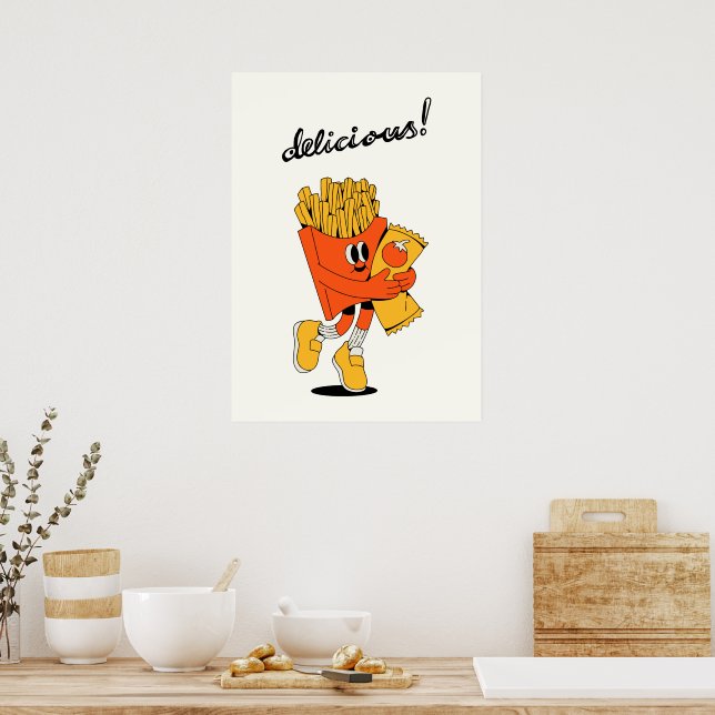 Delicious fries  poster (Kitchen)