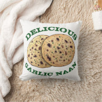 Delicious Garlic Naan Bread Indian Flatbread Food