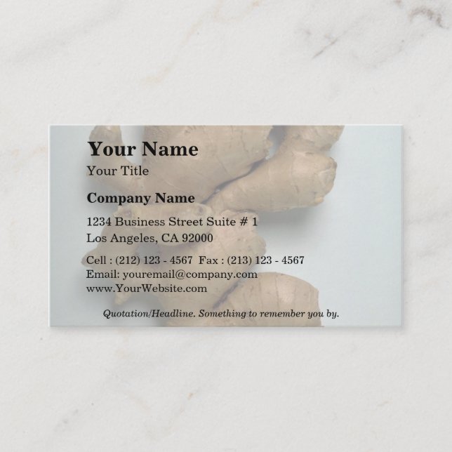 Delicious Ginger Business Card (Front)