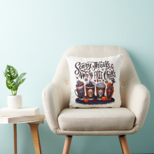 Delicious Halloween Coffee for Spooky Sips! Cushion