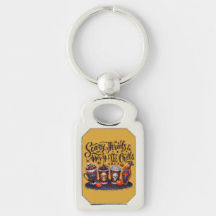 Delicious Halloween Coffee for Spooky Sips! Key Ring