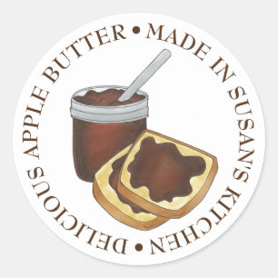Delicious Homemade Apple Butter Pennsylvania Dutch Classic Round Sticker