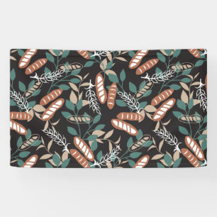 Delicious Homemade Baguette Bread Pattern Banner