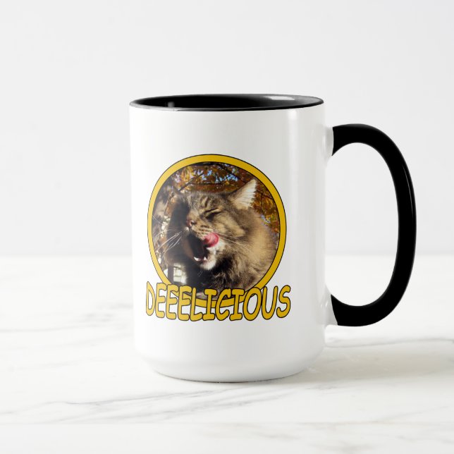 Delicious Kitty Cat Maine Coon combo mug Mug (Right)