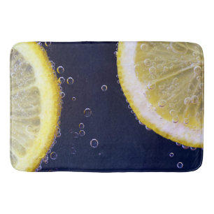 Delicious Lemon Slices in Water Bath Mat