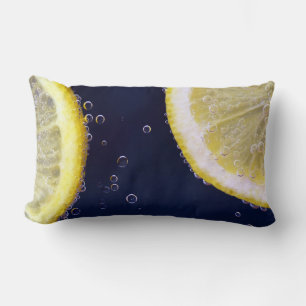 Delicious Lemon Slices in Water Lumbar Cushion