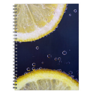 Delicious Lemon Slices in Water Notebook