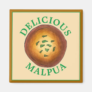 Delicious Malpua Indian Pancake Mithai Sweets Magnet