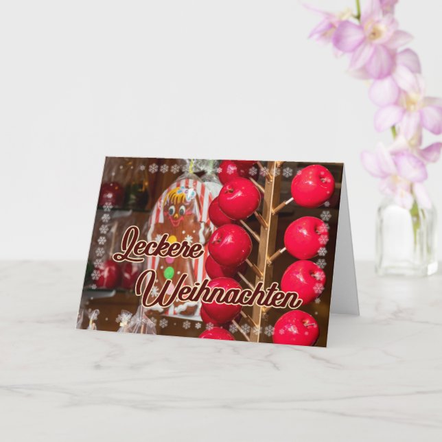 Delicious Merry Christmas market sweets Card (Orchid)