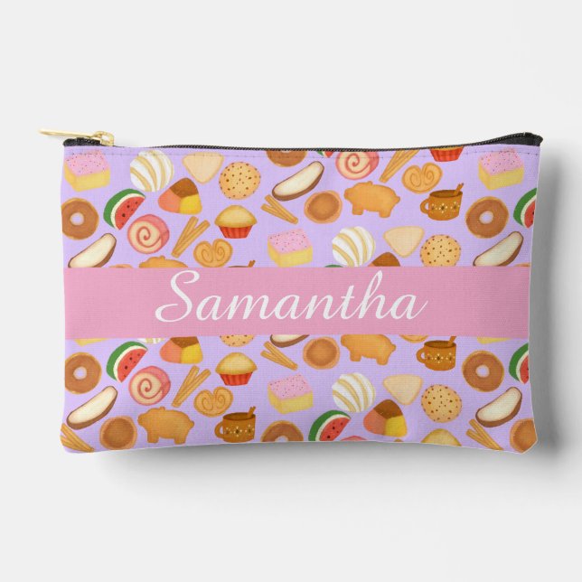 Delicious Mexican Pan Dulce Sweet Bread Accessory Pouch (Front)