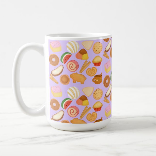 Delicious Mexican Pan Dulce Sweet Bread Coffee Mug (Left)