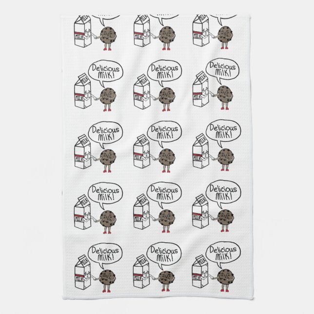 Delicious Milk Tea Towel (Vertical)