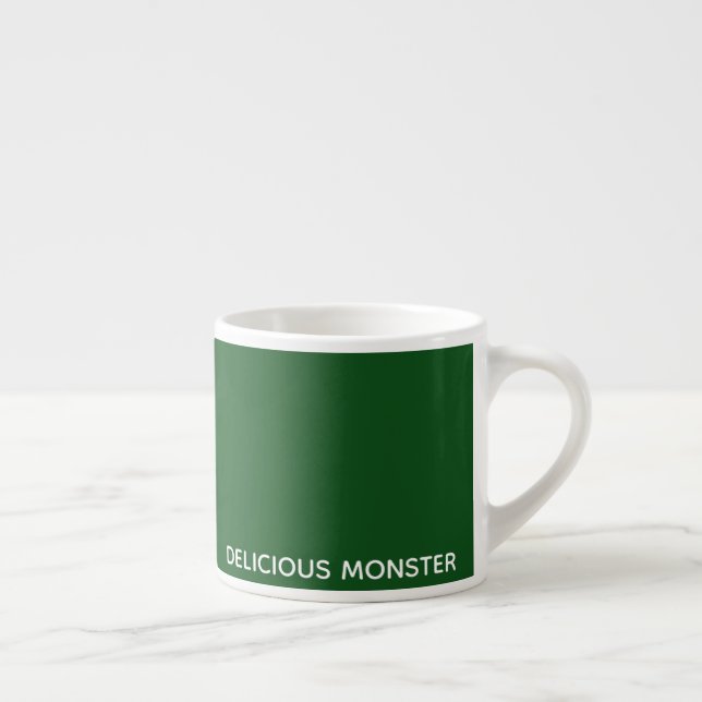 Delicious Monster green colour name Espresso Cup (Right)