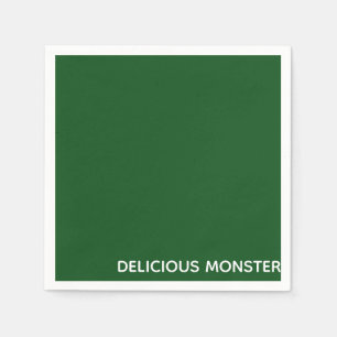 Delicious Monster green colour name Napkin