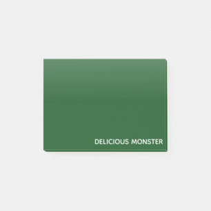 Delicious Monster green colour name Post-it Notes